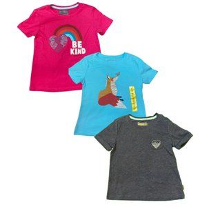 Eddie Bauer Youth Girls 3-Pack T-Shirt Set - Pink, (6) Size Small, Comfort Blend